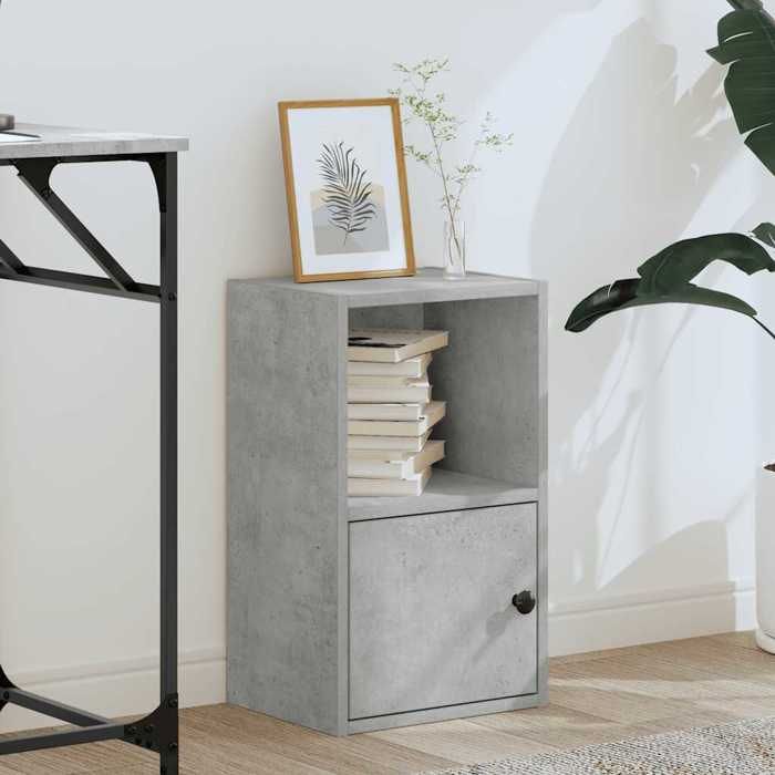 VidaXL Bookcase Concrete Grey 31x24x52 Cm Engineered Wood, Bookshelf, Storage Rack, Book Holder, 860322