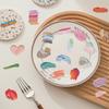 60 Transparent Cartoon Palette Sticker Pack Can Waterproof Transparent PET Manual Material Decorative Guitar Notebook