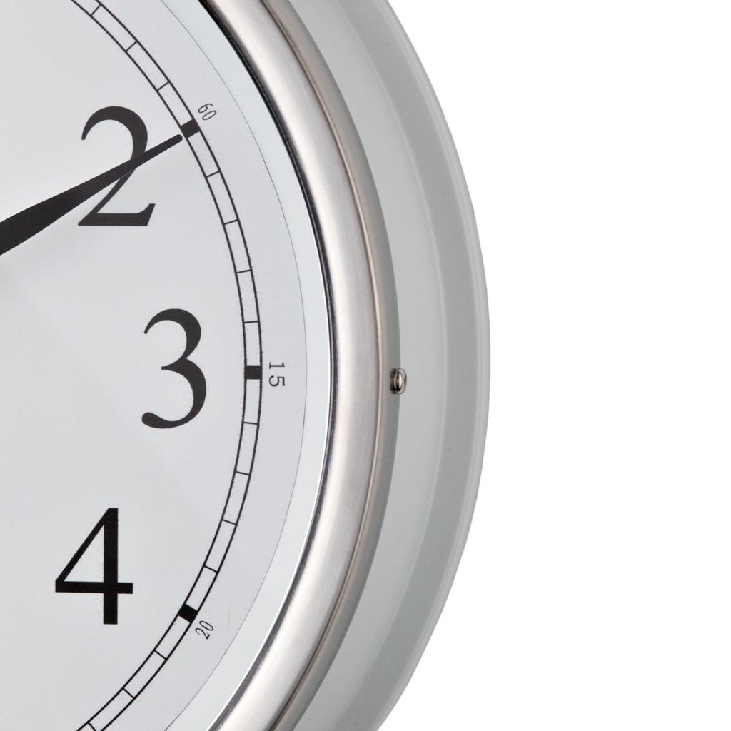 Hometime White Wall Clock With Arabic Dial 35cm