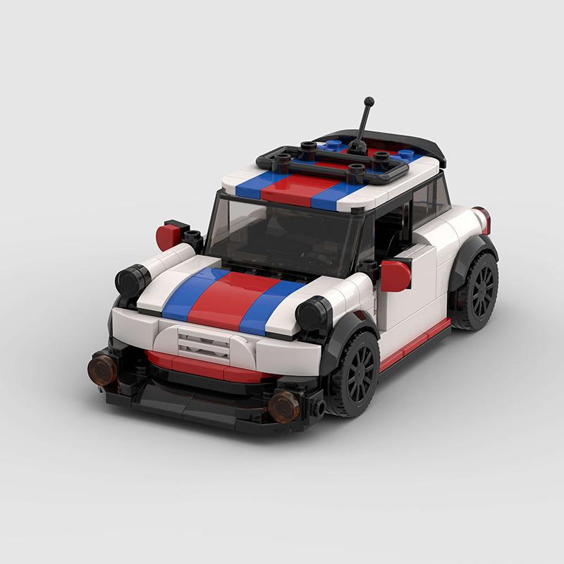 Creative MOC Car City Racing Vehicle Retro Speed Car Rally Building Blocks Bricks Ornament Toys For Kids Adults Birthday Gifts