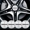 4Pcs 56MM Car Wheel Center Hub Cap Rim Cover Emblem v Stickers For Nissan Qashqai Juke Pulsar Sentra Altima Patrol Micra Rogu
