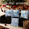 Home Decor Winter Scenes: Cozy Snowy Pillow Covers Pattern Cushion Cover Suitable for Sofa Bedroom Car Pillow Cover