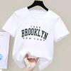 T Shirt Los Angeles Number 91 Brooklyn Graphic Round Neck Kids Tshirt Casual Girls Top