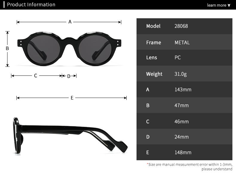 New Retro Acrylic Square Frame Sunglasses for Men Large Frame Driving Glasses 28068