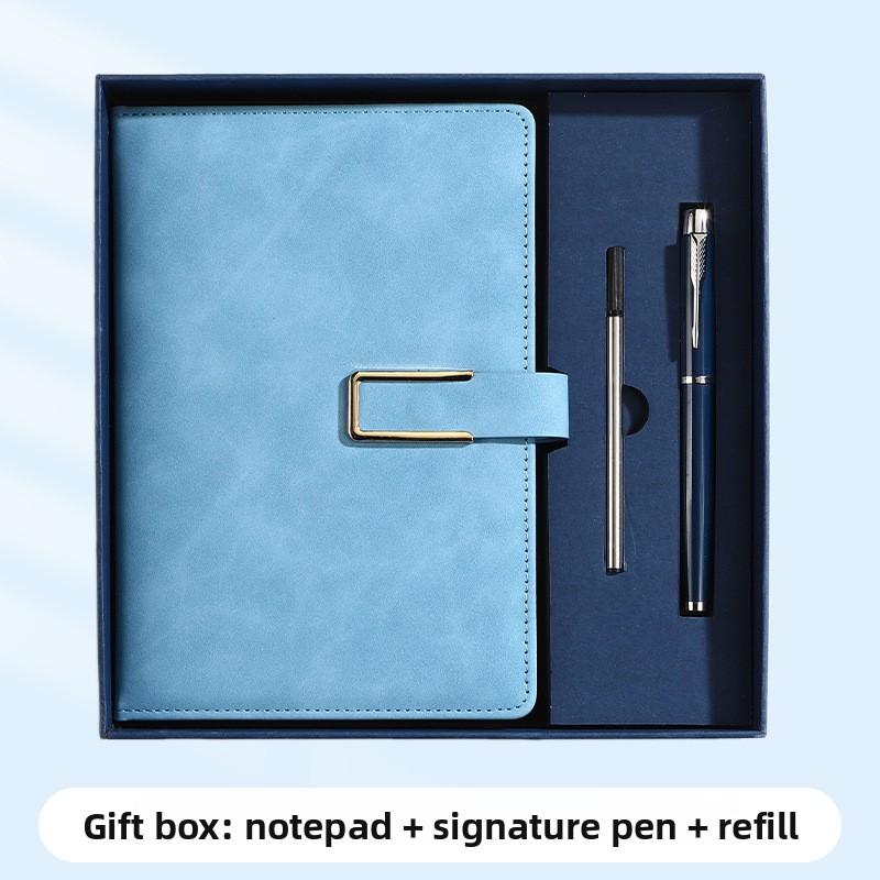 A5 Notatbok Spenne Business Kontor Notisblokk Gaveeske Sett