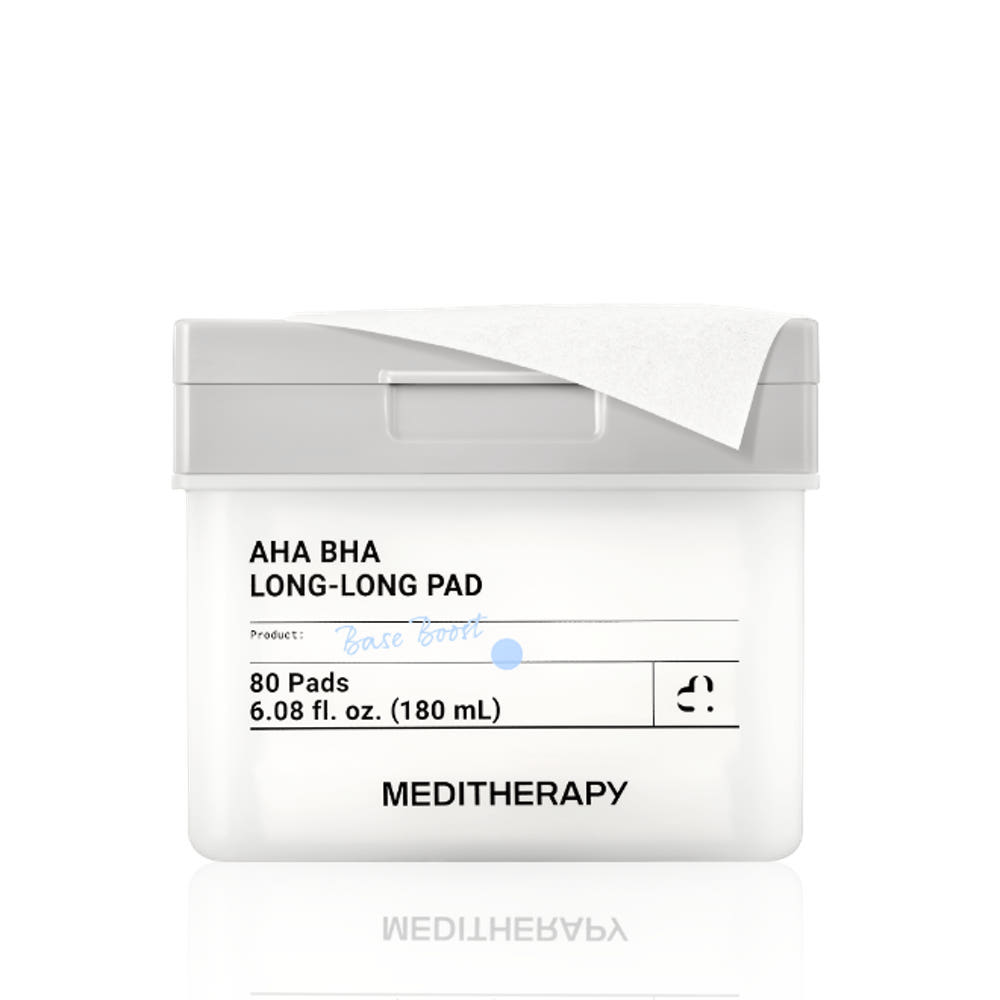 MEDITHERAPY AHA BHA Long Long Toner Pad Exfoliating Skincare Pads 80 Pads