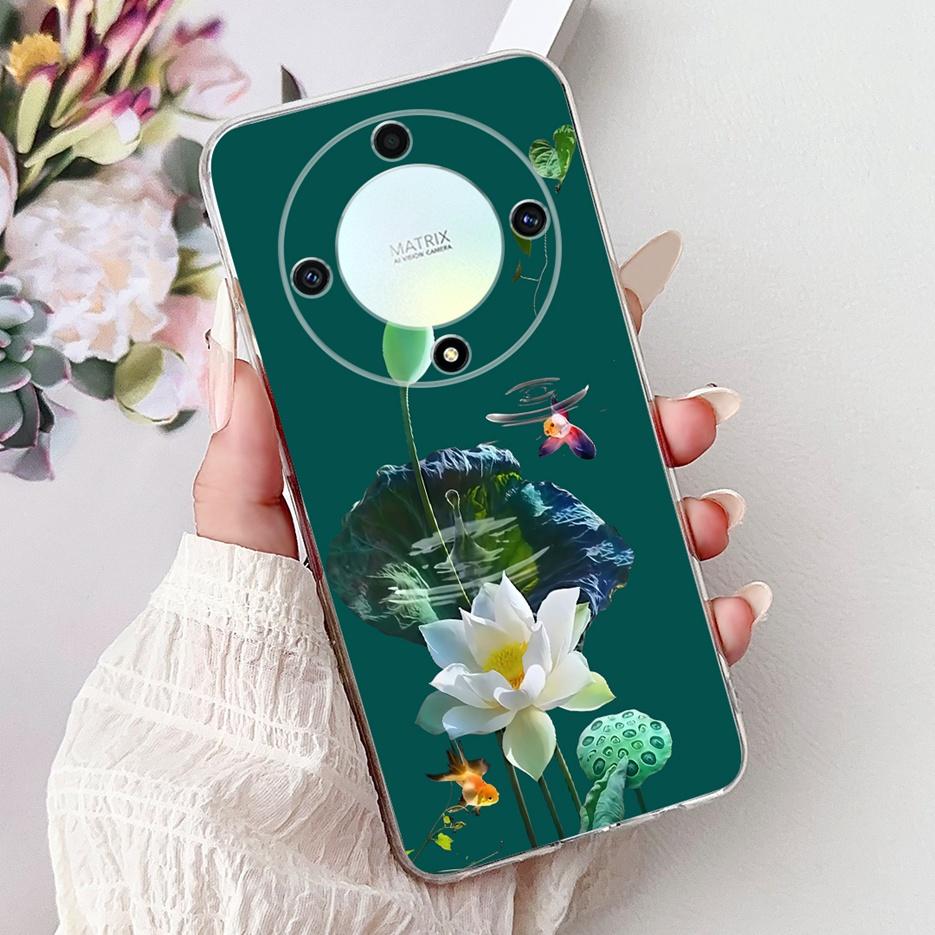 For Honor X9a Case Magic5 Lite Popular Luxury Painted Cover Soft Slim Phone Case For Honor Magic 5 Lite HonorX9a Back Cover Bags