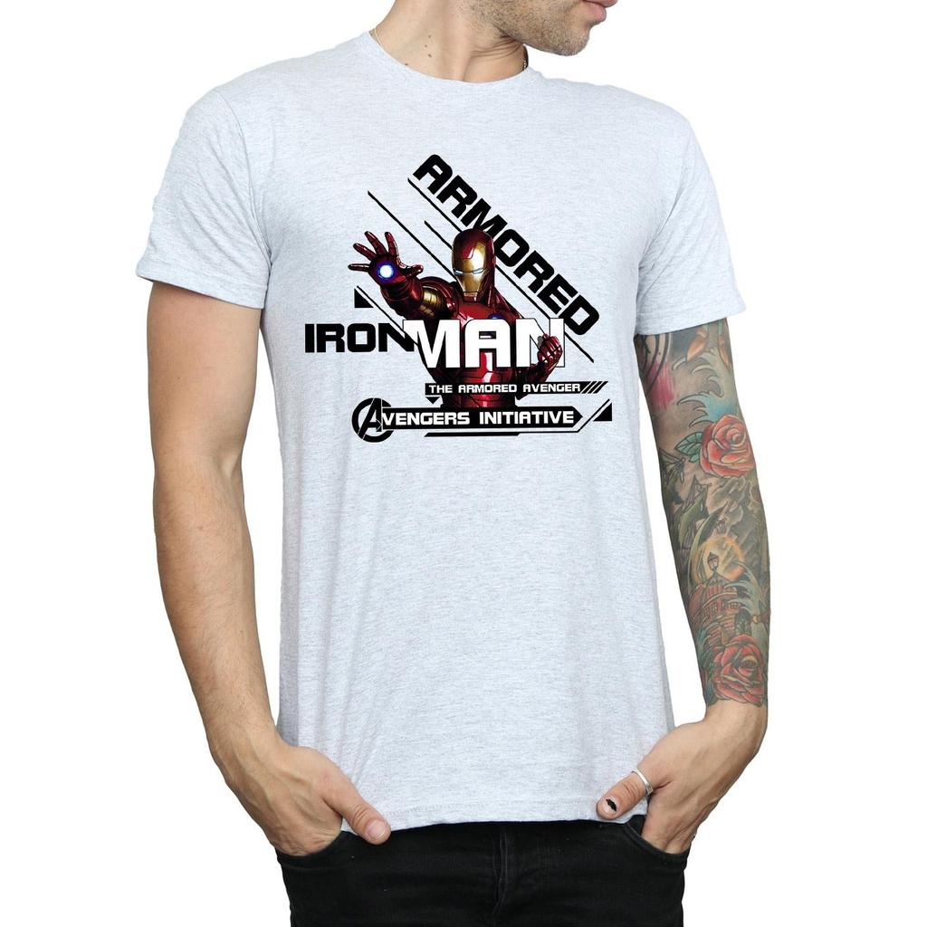 Marvel Herre Iron Man Armored Avenger T-skjorte