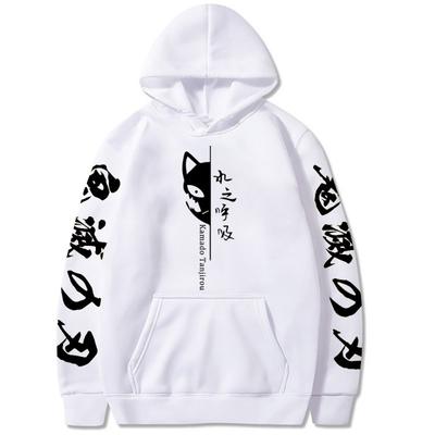 Japońska Animacja Kamado Tanjirou Męska Bluza z Kapturem Jesienna Bluza Męska Damska Modny Design Pulower Męskie Polarowe Bluzy z Kapturem