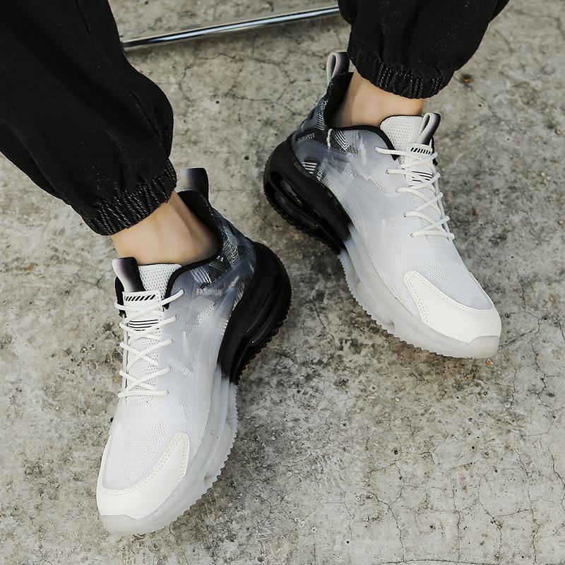 New Men's Casual Running Air Cushion with Shock Absorption and Height Increase Sports Dad Summer Trendy Shoes