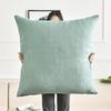 Capa de Almofada Quadrada de Veludo Cor Sólida
