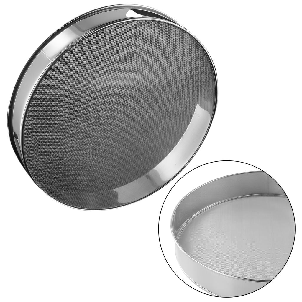 Flour Sieve Parts Stainless Steel Kitchen Fine Oil Strainer Sifter New