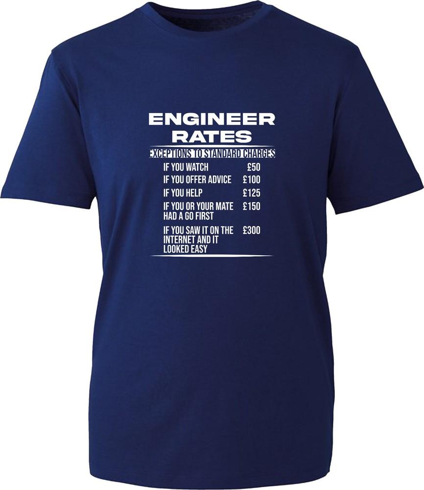 Engineer Rates Tshirt Funny Engineering Humour Graduation Student Student Top S