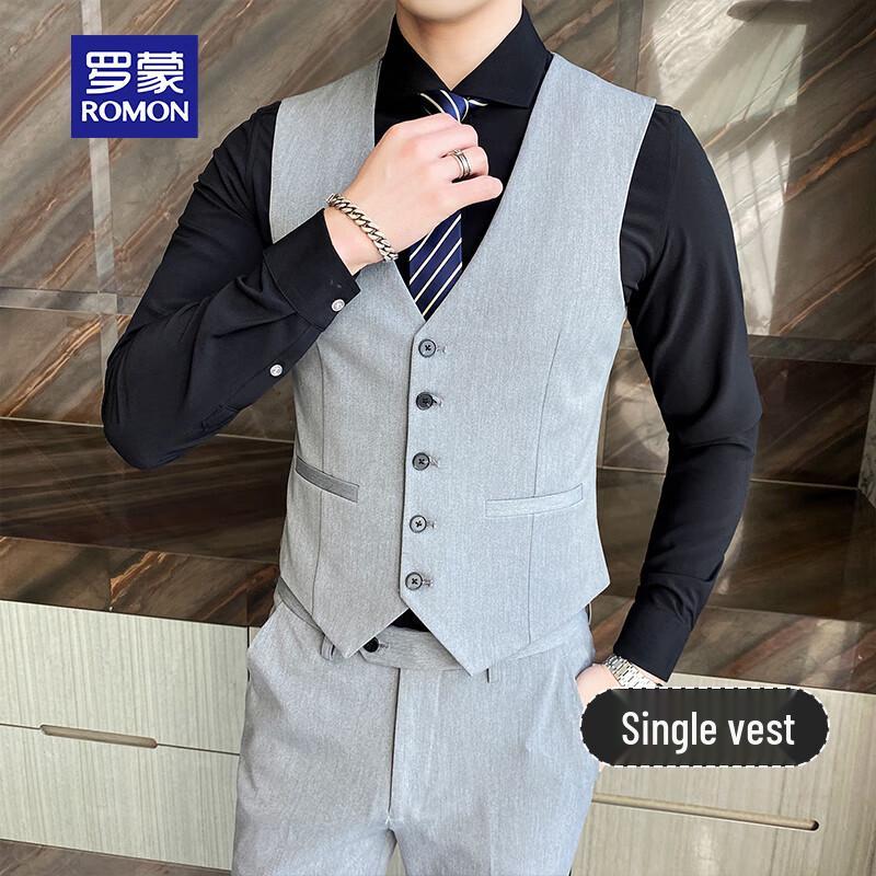 ROMON Men s Slim Fit Business Suit L