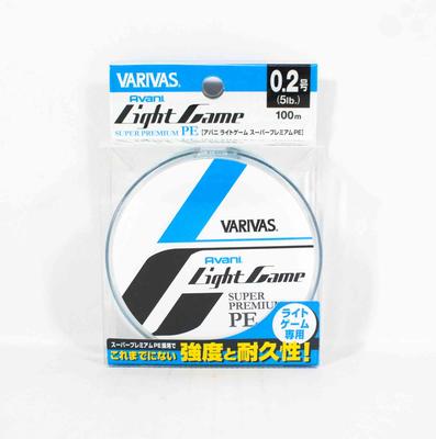Varivas PE-Schnur Light Game Super Premium 100m PE 0,2 5lb (0268)