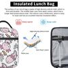 Swimmy Axolotls Insulated Lunch Bag for Women Kids Portable Food Boxes Thermal Lunch Box Tote