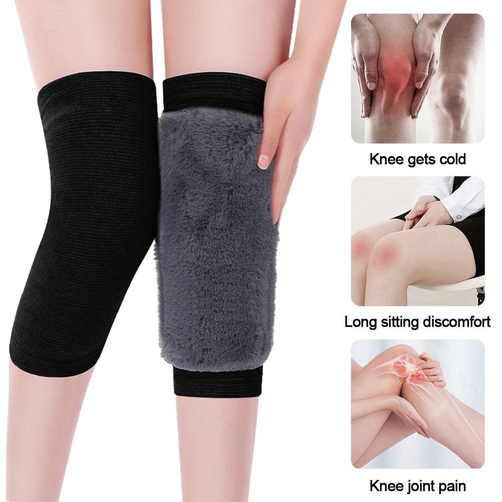 

Зимняя термозащита для предотвращения артрита, плюшевая наколенница, антихолодная грелка для коленей, йога, фитнес