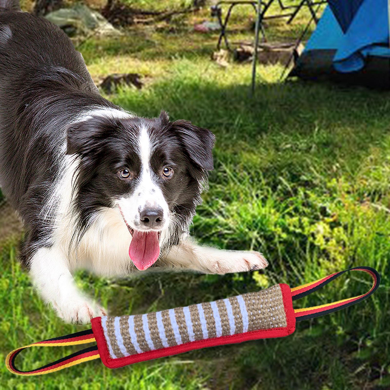 

Dog Toy, Bite Pad, Hemp Sleeve with Handles for German Wire Rope B