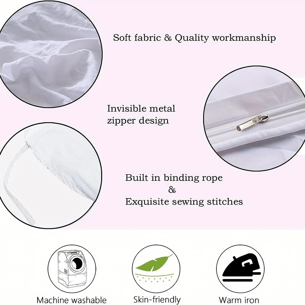 2/3pcs Duvet Cover Set, Japanese Cherry Blossoms Print Bedding Set, Decorate Duvet Cover For Bedroom Guest Room 1*Duvet Cover