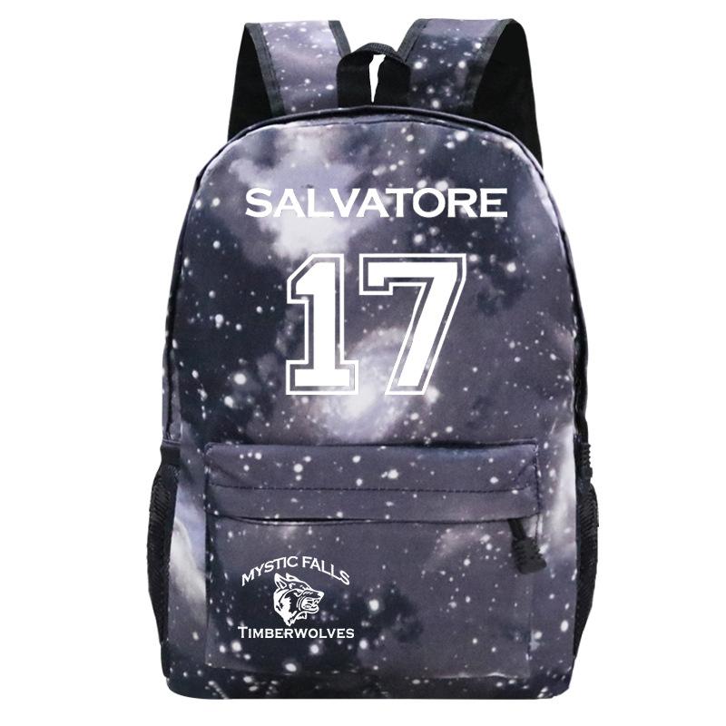 Vampire Diaries School Bag Casual Versatile Backpack