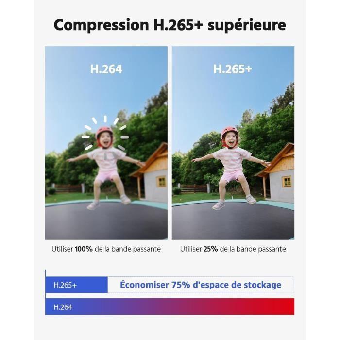 Overvåkingssett - ANNKE - 1080p - 4 Kameraer - Nattsyn - IP67 Vanntett