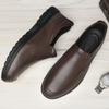 Italian New Men's Genuine Leather Shoes Lightweight Loafers Minimalist Business Shoes Men's Office Sneakers Wear Resistant