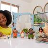 Mattel Disney Princess Moana Story Book Set 4 Mini Dolls with Mini Figures Dress Up Play for Ages 3 and Up Multi HLW90 Doll/House Play/Pretend