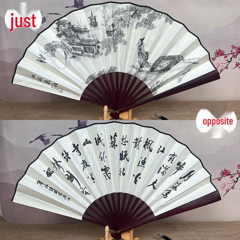 8" & 10" Blank Silk Students' Calligraphy and DIY Folding Fans