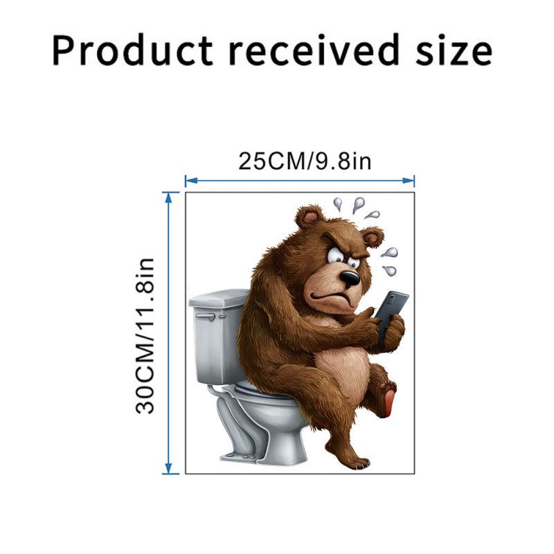 3D cat toilet sticker, wall sticker, bathroom toilet seat cover, decorative renovation, self-adhesive wall sticker