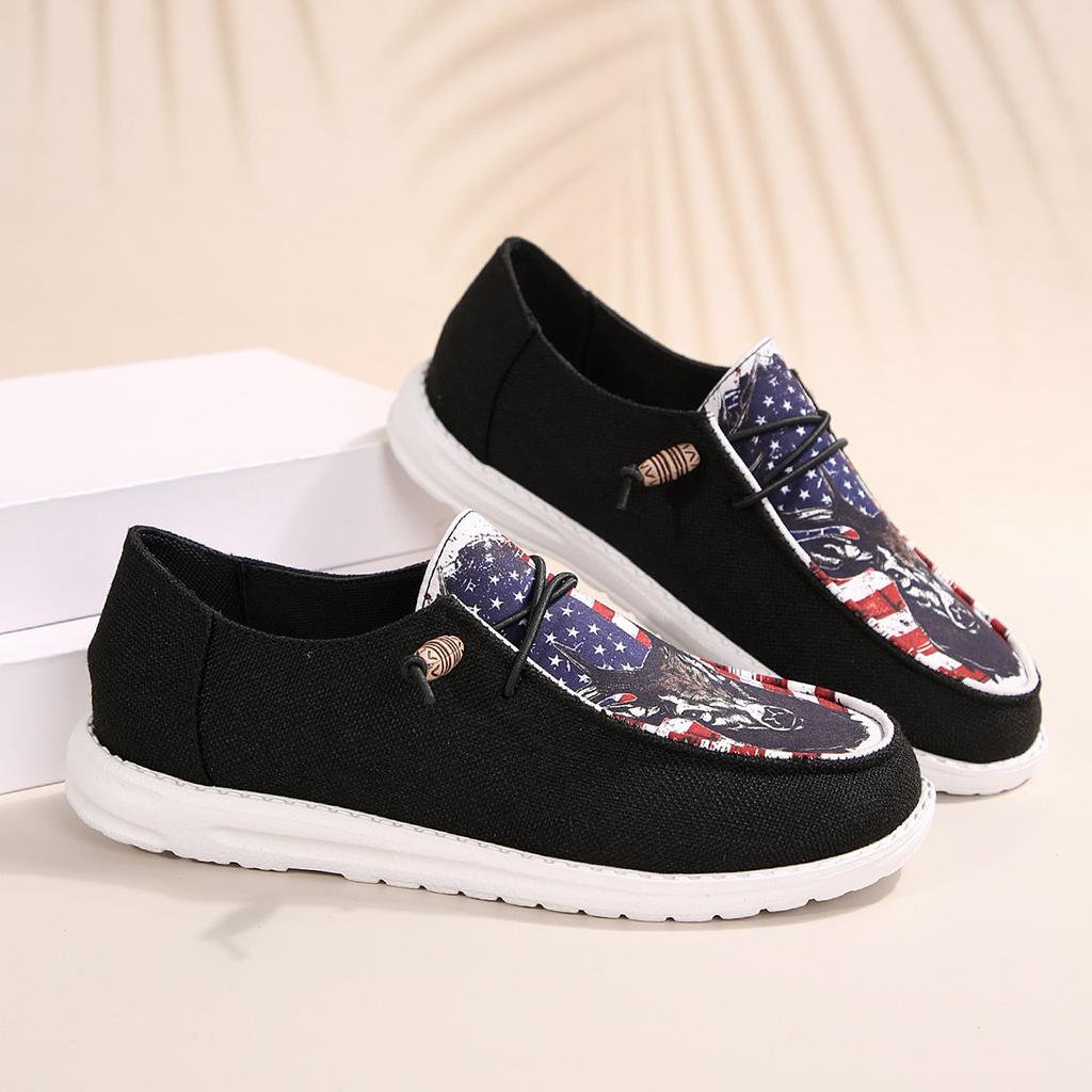 European and American ethnic style series flat-bottomed casual women's shoes spring and autumn breathable soft-soled lazy deep-mouth shoes