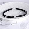 Sterling Silver Circle Choker Necklace for Women - Fashionable Collar Jewelry Accessories