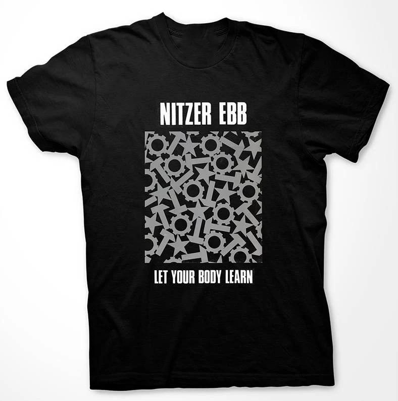 

NEW Nitzer Ebb Band Let Your Body Learn Cotton Black S-5XL T Shirt EN763 Unisex T-Shirt XL