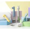 Edison Baby Soft Silicone Spoon & Fork Set with Case (2sets)