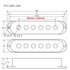 FLEOR 3pcs Black Guitar Pickup Covers Single Coil Cover Plastic For ST Electric Guitar