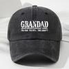 GRANDAD Alphabet Soft-top Baseball Cap for Men and Women Fashionable Outdoor Hat Adjustable