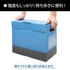 PLUS Plus File Box with Lid A4 Side Width 200mm Deja Vu Sky Blue 76-461