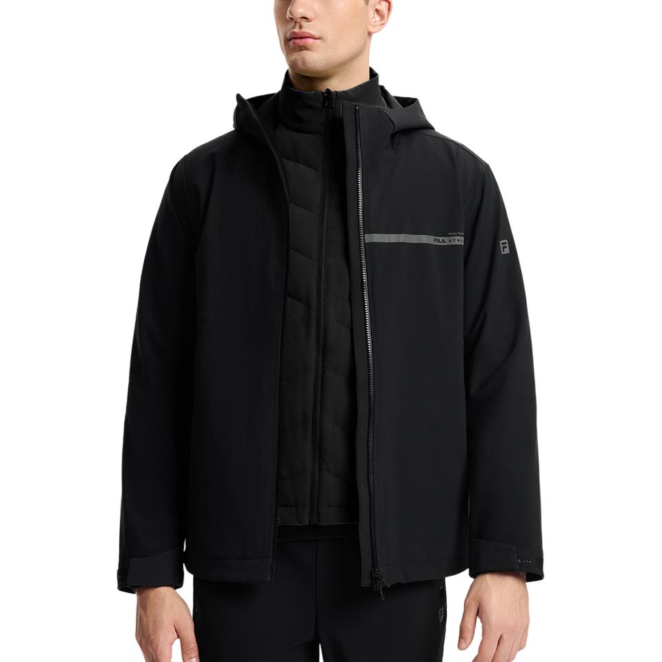 Men's Jacket FILA FitnessAthletics Down Jacket Men's Black