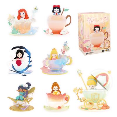 52TOYS DISNEY PRINCESS D-baby Serie-Teetasse Süßigkeiten Blind Box Sammelfigur, Sammlerfigur, Bemalt, Gachapon, Schreibtischdekoration, Puppe, Spielzeug,