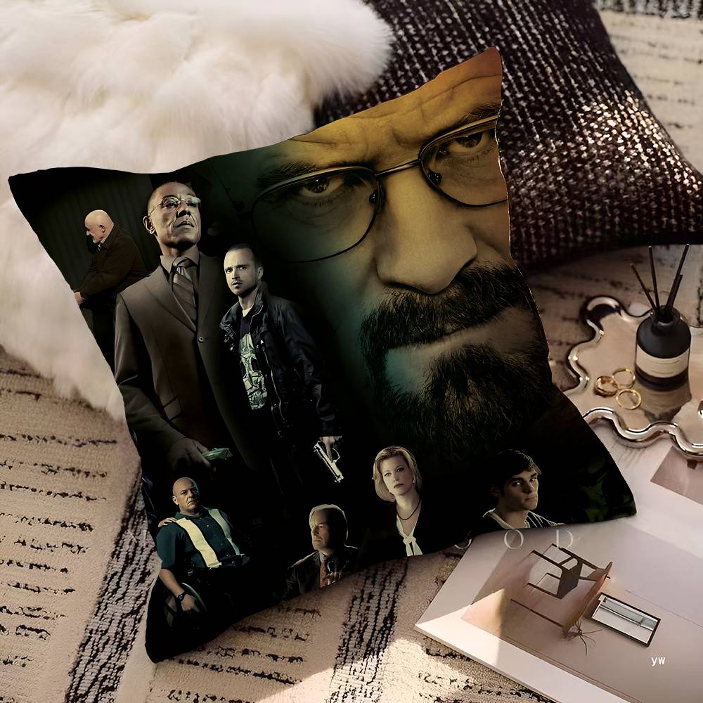 Movies B-Breaking B-Bad Personalized Pillow Dust Cover Bedroom Kids Party Decoration Pillowcase Birthday Children Gift