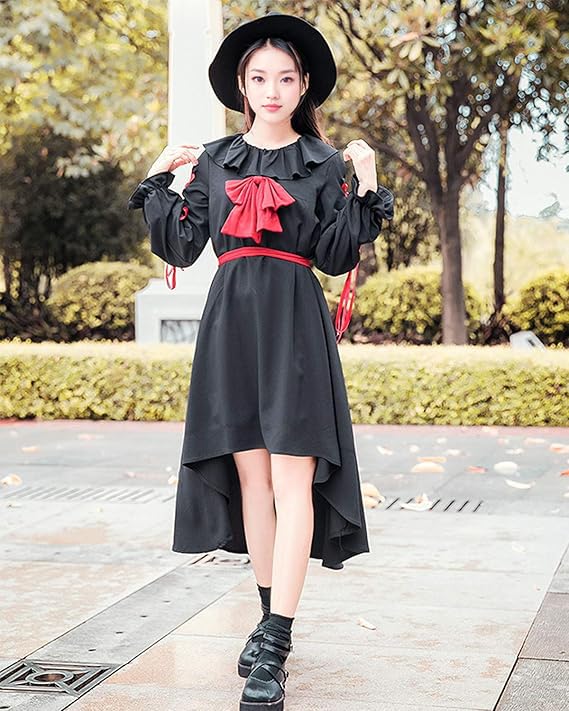 JIURUN Lolita Gothic Lolita Jumper Plus Mori Sweet Schärpe Gothic Niedlich Einteiliges Kostüm, Rock, Cosplay, Anime, Größe, Mädchen, Lolita, Oberbekleidung, Handschuhe,