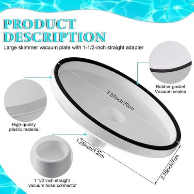 New Swimming Pool Skimmer Adapter Vac Vacuum Hose Plate For SP1082/1084/1085/1075