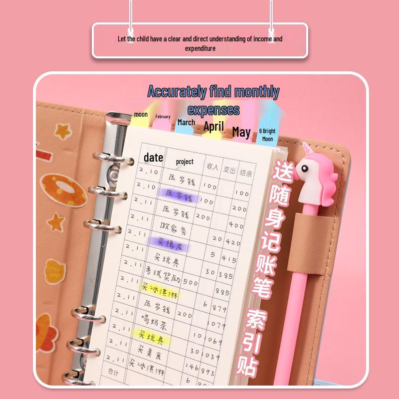 A6 Family & Student Financial Planner: Income & Expenditure Notebook, Loose-Leaf Ledger, Receipt Holder, Money Storage Album