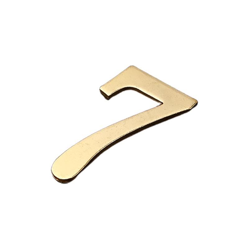 Golden Metal Door Number with Magnets 7*4cm House Number Apartment Door Number for Outdoor Hotel Home Mailbox Label
