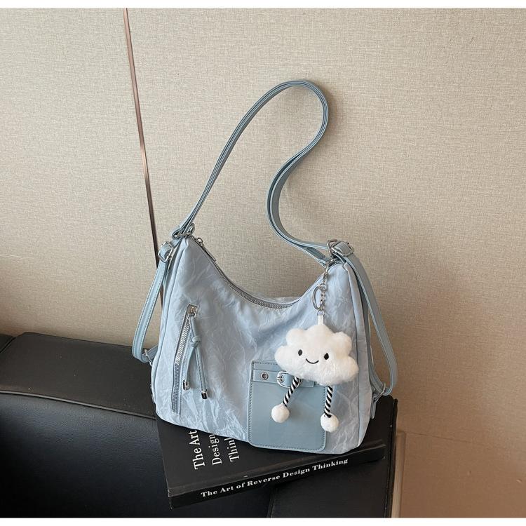 

Fashion large-capacity underarm bag women s 2025 new design sense niche backpack casual multi-purpose shoulder bag tide синий