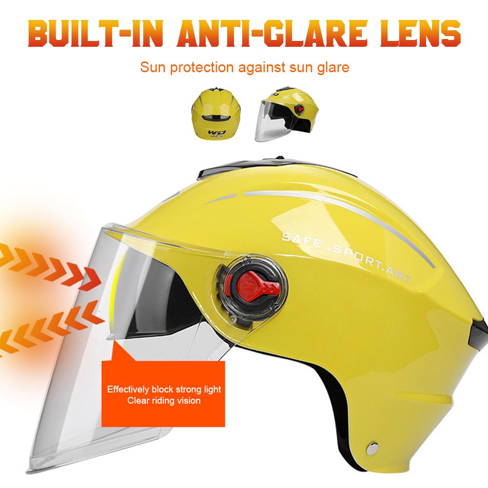 Motorcycle Helmet Open Face Motorbike Helmet Electric Safety Double Lens Helmet Motocross Moto Casque Anti Glare Casco Para