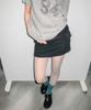 Chix Knit Waist Mini Skirt Black