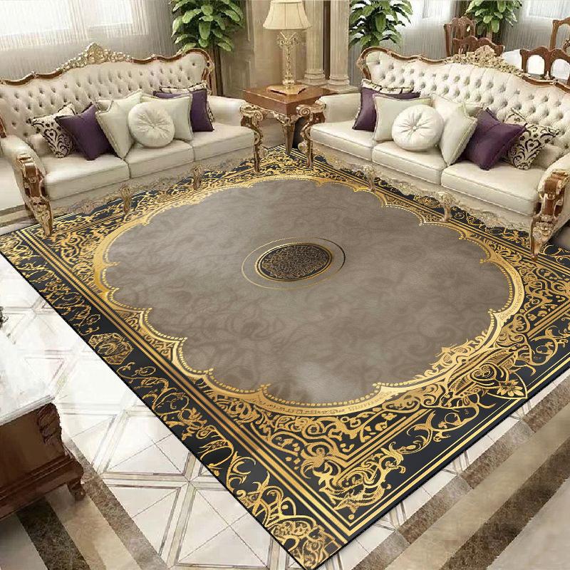 Luxury European and American Style Carpet Living Room Large Area Rugs 200x400cm Bedroom Decor Cloakroom Non-slip Floor Mat