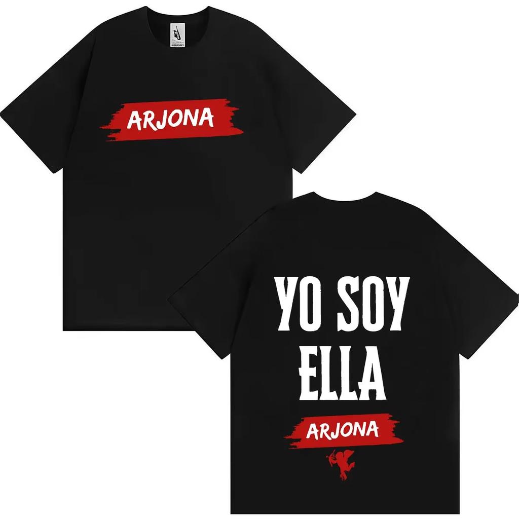 Ricardo Arjona Graphics Y2K Tshrit Mens Womens Fashion Hip Hop Tshrits Cozy Double Sided Print Oversized Couples Tee