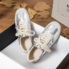 Grape mother same style German training shoes 2024 spring and summer retro round head color matching casual versatile board shoes lace-up Forrest Gump