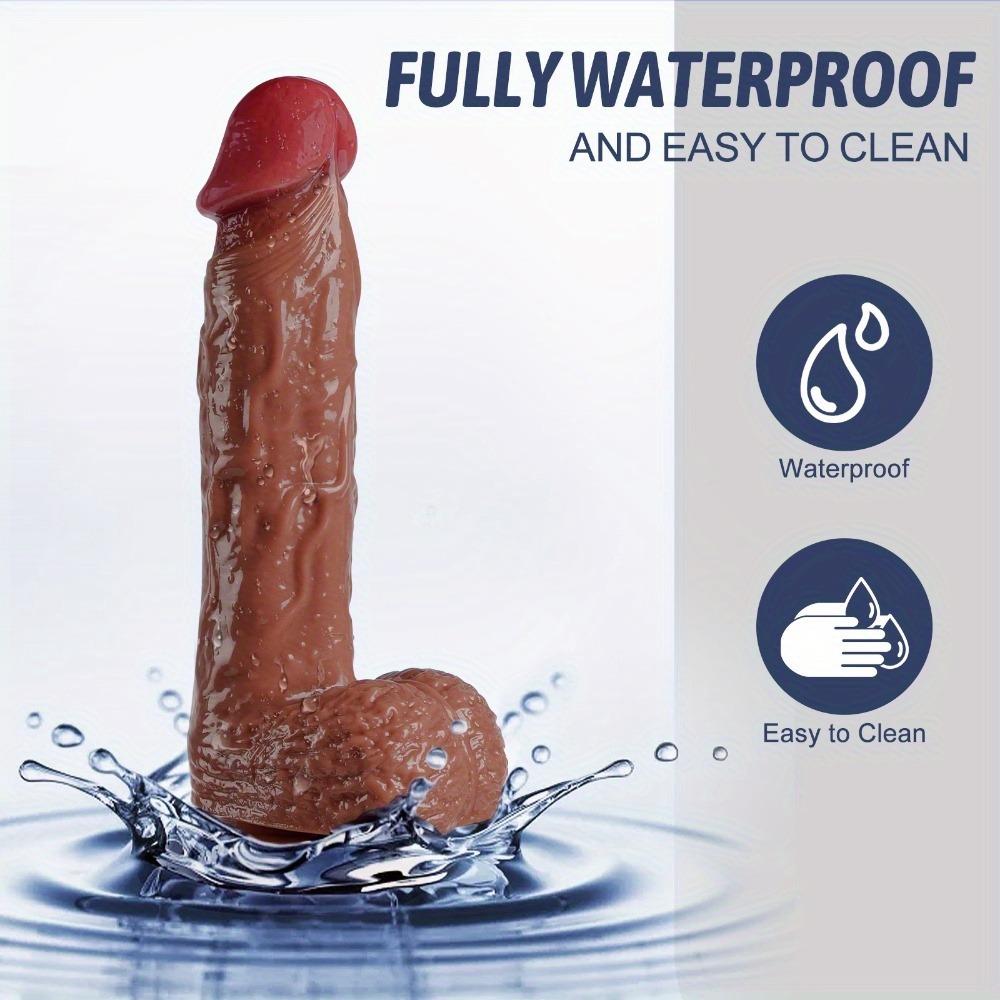 8,7-calowy realistyczny tryskajacy penis dildo - realistyczny penis do stymulacji punktu G, wytrysk analny, zabawa dla par - miękka, elastyczna, bezpieczna dla ciała zabawka seksualna dla kobiet